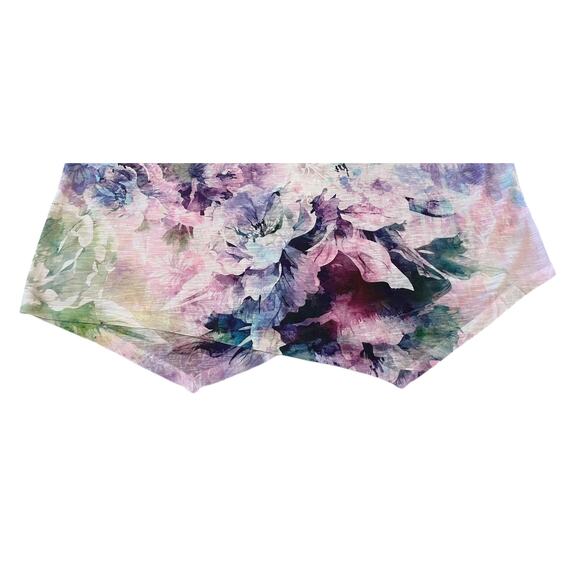 TIME & TRU CAP SLV ROUND NECK BLOUSE, WOMENS, XXL/2XL/20, PINK PURPLE BLUE GRN - Picture 8 of 12